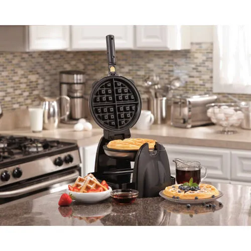 Flip Belgian Waffle Maker with Removable Non Stick Grids-DISCONTINUED