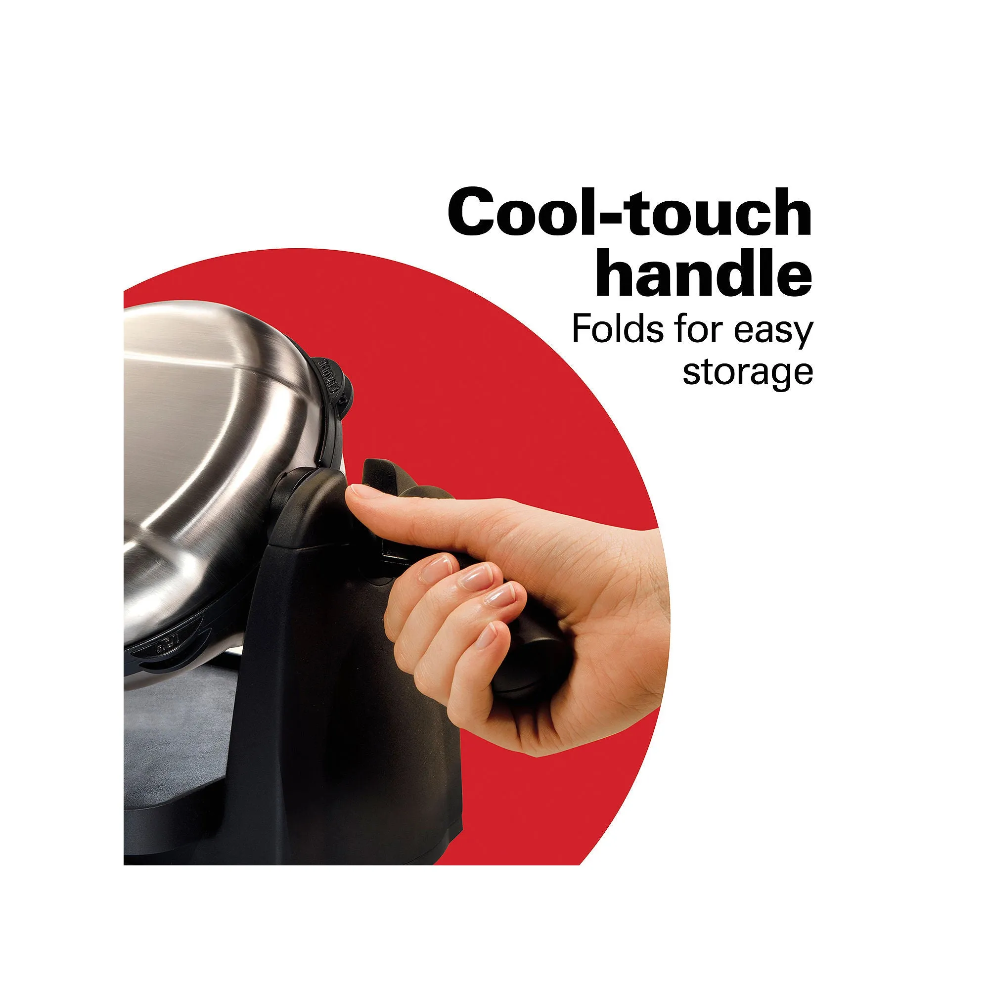 Flip Belgian Waffle Maker with Removable Non Stick Grids-DISCONTINUED