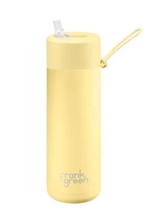 Frank Green 20oz/595ml Reusable Bottle Straw Buttermilk