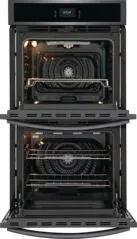 Frigidaire Gallery Smudge-Proof Black Stainless Steel 27" Double Wall Oven with Total Convection and Air Fry (7.6 Cu.Ft.) - GCWD2767AD