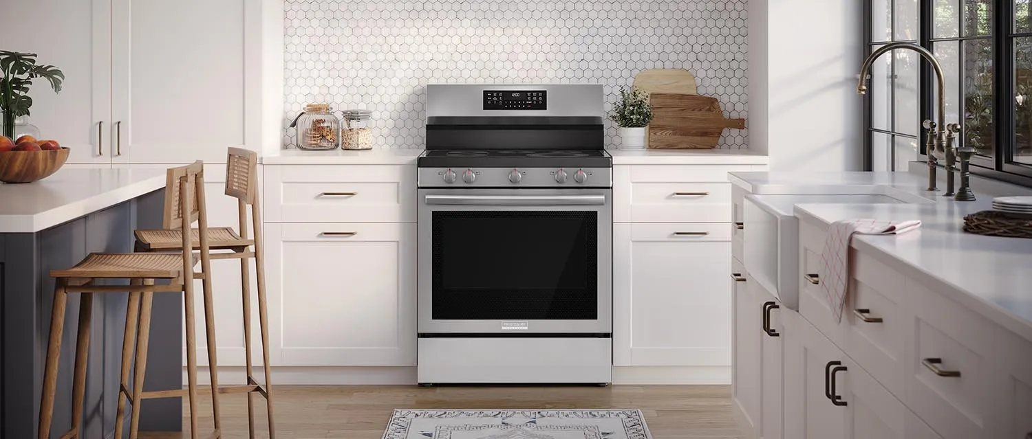 Frigidaire Gallery Smudge-Proof® Stainless Steel 30" Electric Range with Total Convection (5.3 Cu. Ft) - GCRE306CBF
