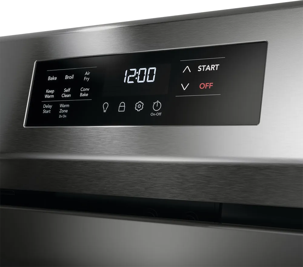 Frigidaire Stainless Steel 30" Freestanding Electric Range with Air Fry (5.3 Cu. Ft.) - FCRE308CAS