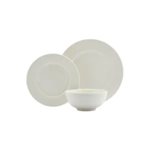 Gallery Dubai 12-Pc. Porcelain Dinnerware Set - WHITE ONE SIZE