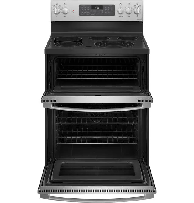 GE Profile™ 30" Smart Free-Standing Electric Double Oven Convection Range with No Preheat Air Fry
