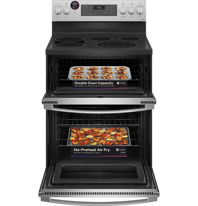 GE Profile™ 30" Smart Free-Standing Electric Double Oven Convection Range with No Preheat Air Fry