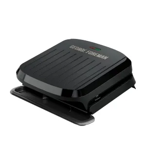 George Foreman GRP1065B 4-Serving Removable Plate Grill and Panini, Black
