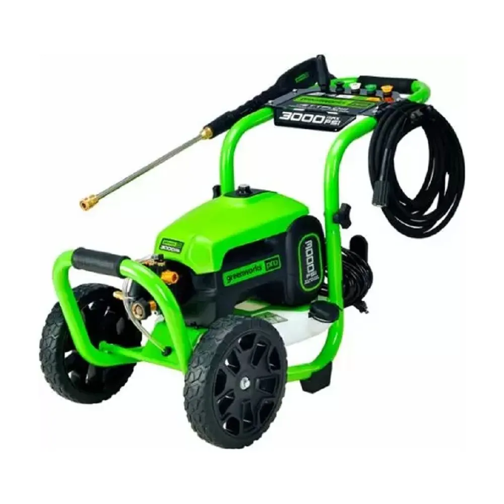Greenworks 5113902VT Pro 3000 PSI 2.0 GPM Cold Water Electric Pressure Washer - Green