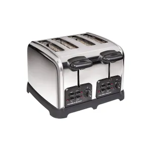 Hamilton Beach Classic 4 Slice Toaster with Sure-Toast Technology - Stainless Steel