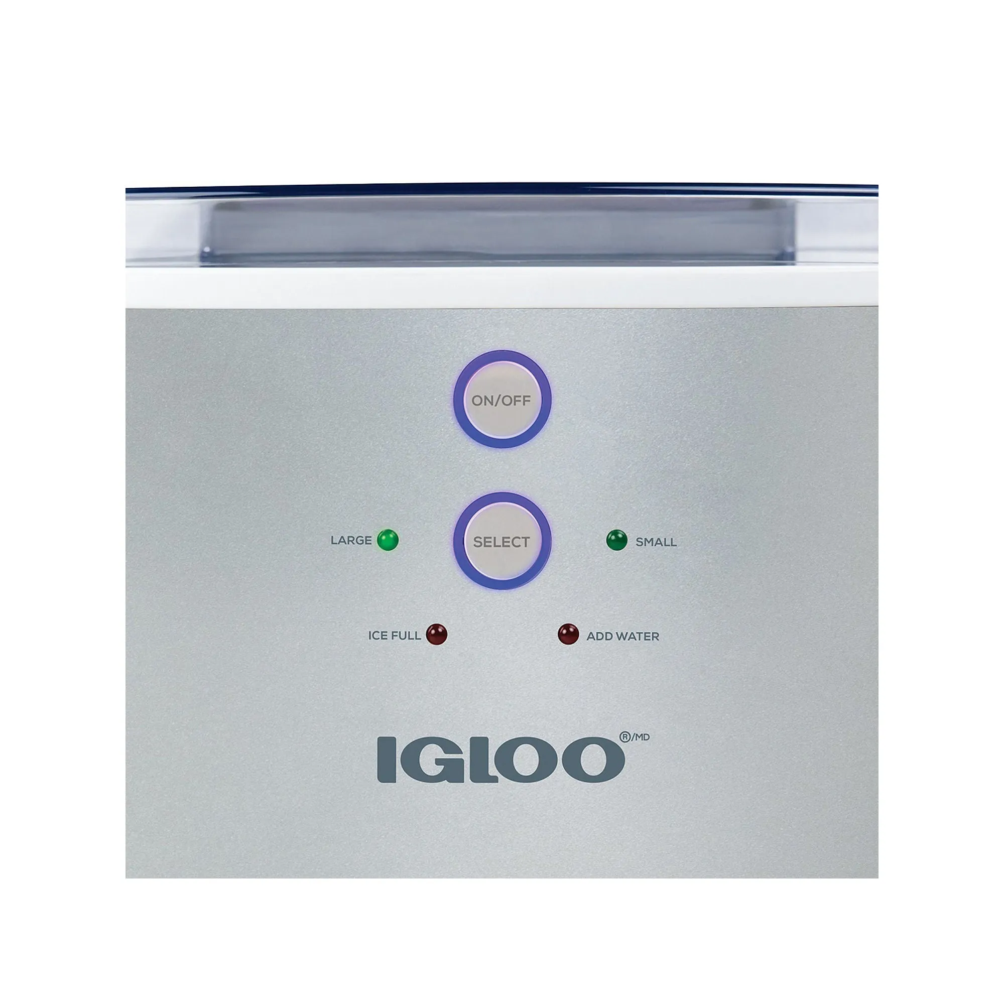 Igloo IGLICEB33SL 33-Pound Automatic Portable Countertop Ice Maker Machine, Silver