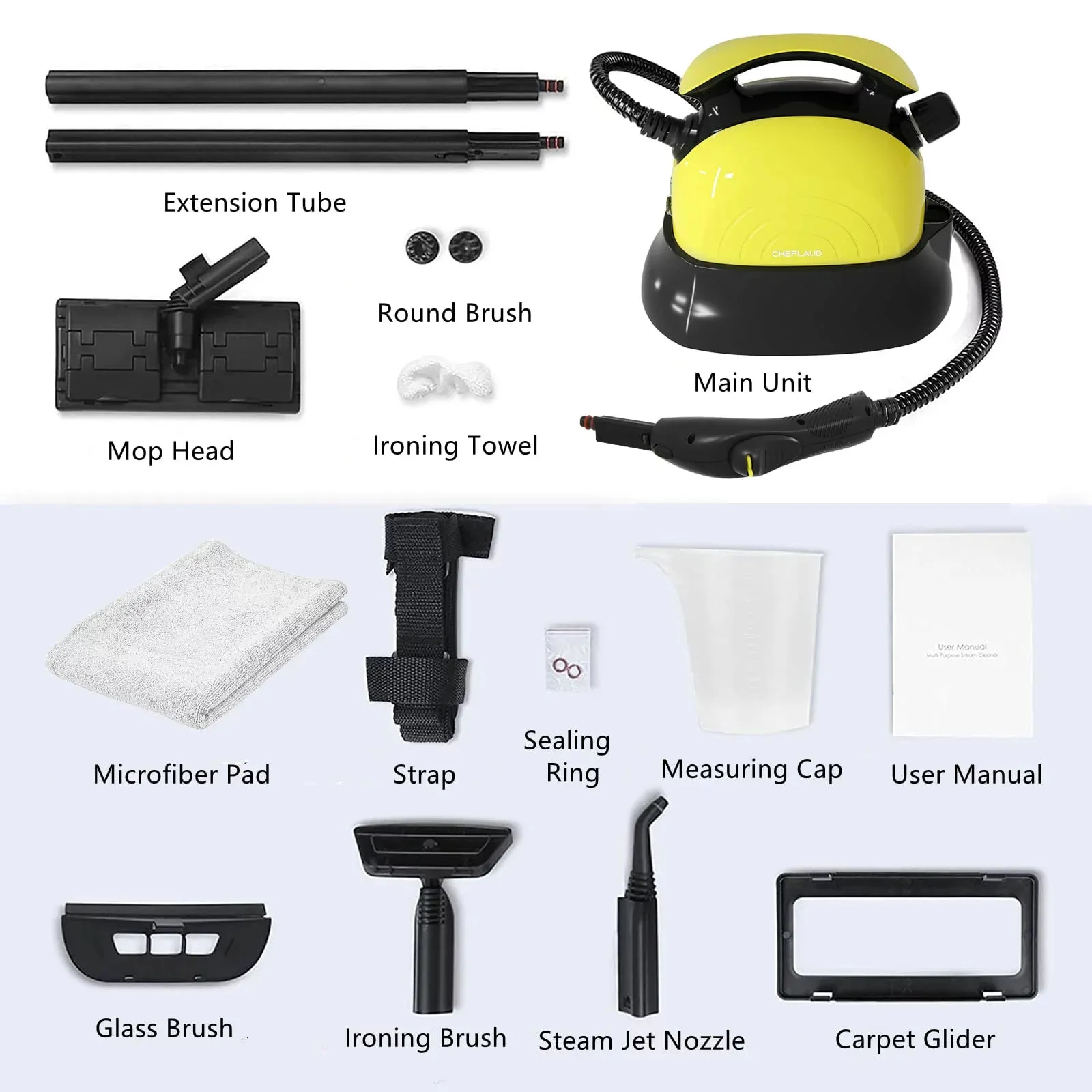 Keenstone W021652 Multi-Purpose Steam Cleaner, Best Hand Held Steamer Cleaner with 13 Accessories