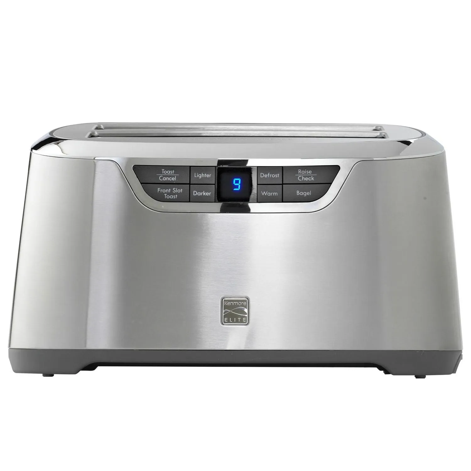 Kenmore KKELST4SS Elite 4-Slice Auto-Lift Long Slot Toaster, Stainless Steel