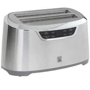Kenmore KKELST4SS Elite 4-Slice Auto-Lift Long Slot Toaster, Stainless Steel