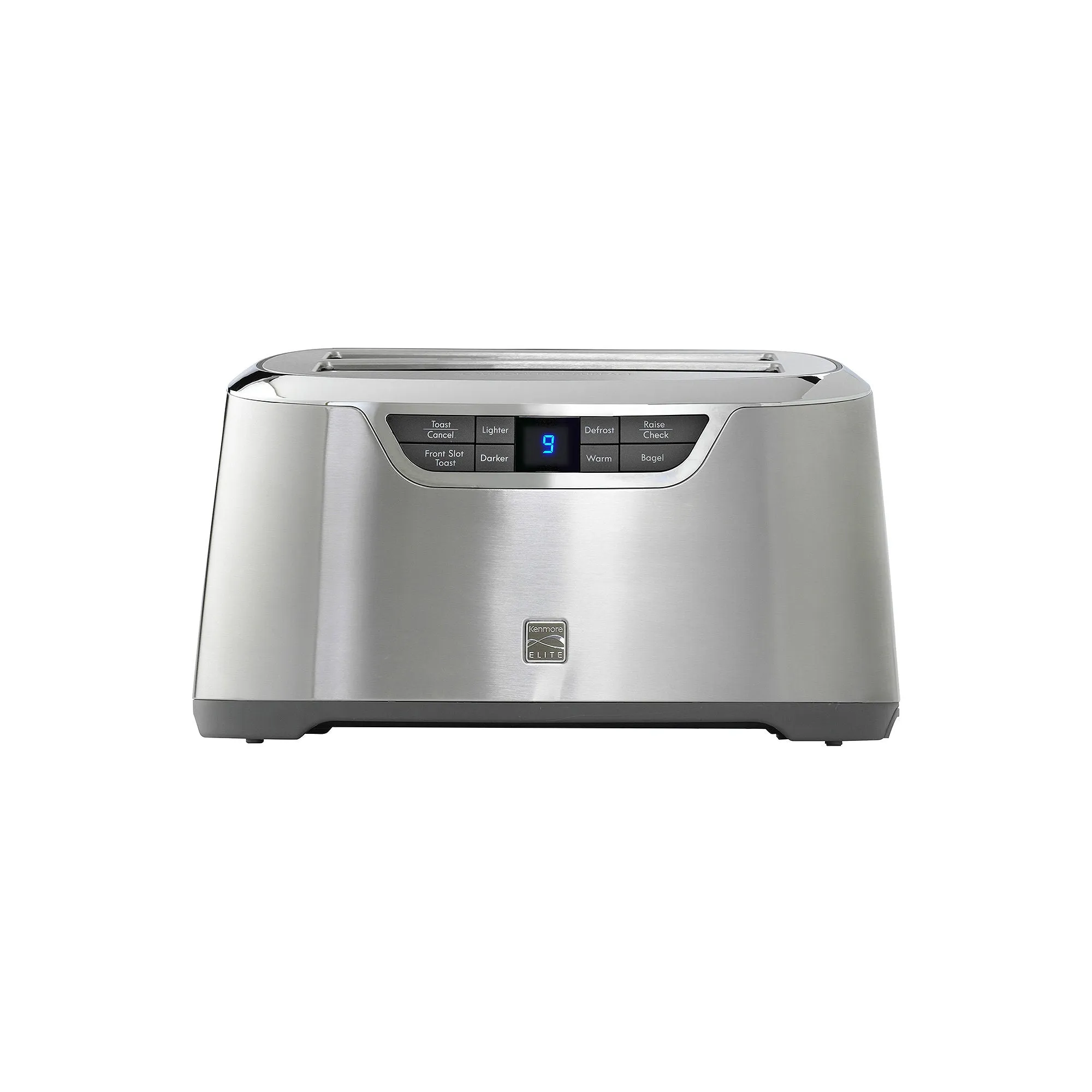 Kenmore KKELST4SS Elite 4-Slice Auto-Lift Long Slot Toaster, Stainless Steel