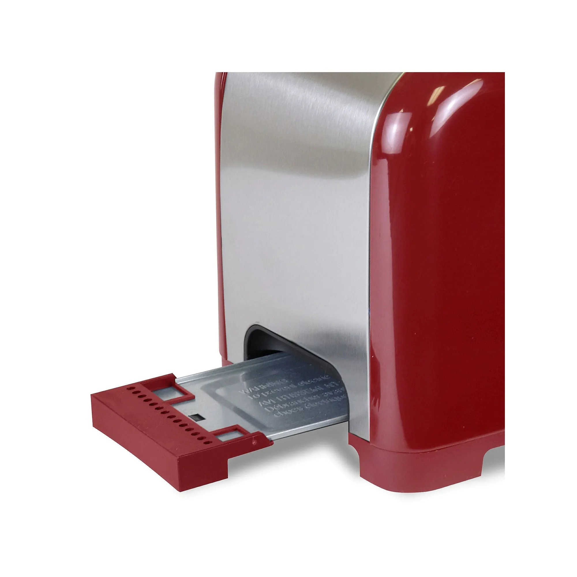 Kenmore KKTS2SR 2-Slice Stainless Steel Toaster, Red/Silver
