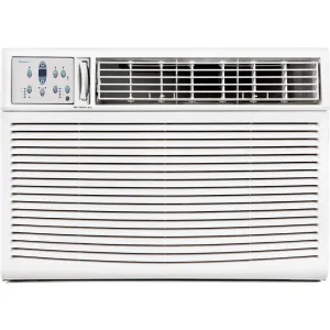 Keystone KSTHW18B 18800/18,400 BTU 1000 Sq. Ft. Window/Wall Air Conditioner with Supplemental Heat Capability - White