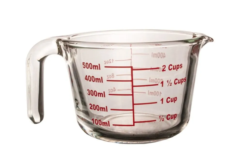 Kitchen Basics Glass Measuring Cup 1 & 2 Cup Size