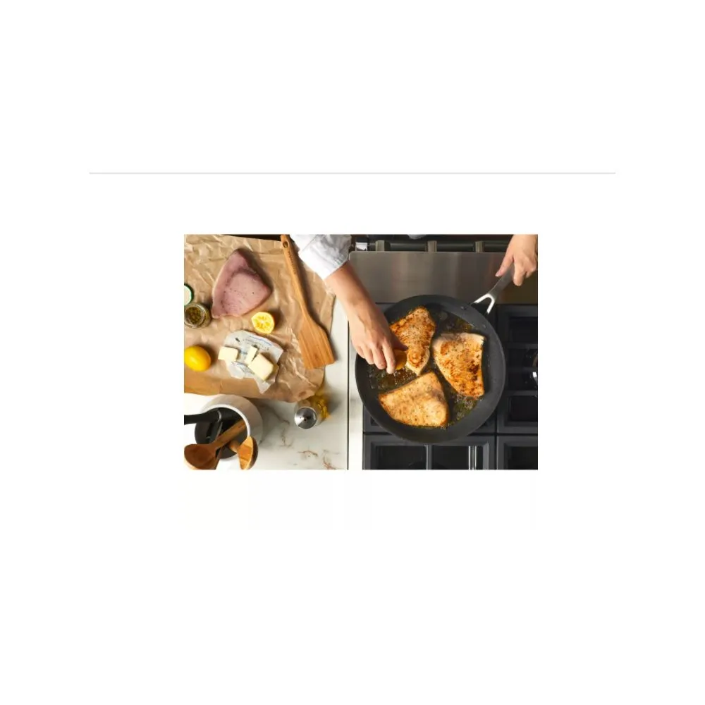 KitchenAid 80123 Hard-Anodized Induction 12.25" Nonstick Frying Pan with Lid