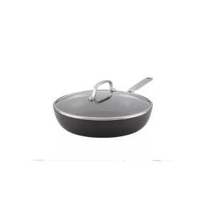 KitchenAid 80123 Hard-Anodized Induction 12.25" Nonstick Frying Pan with Lid