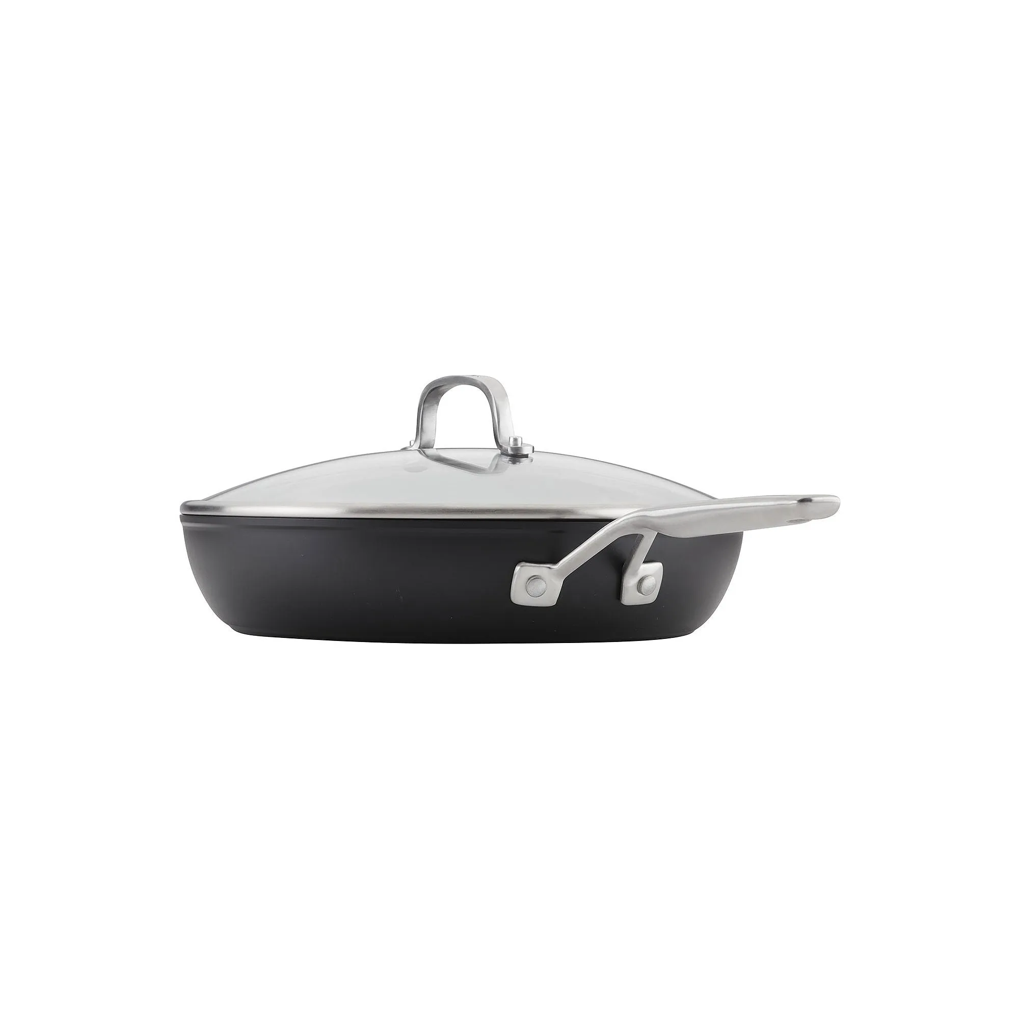 KitchenAid 80123 Hard-Anodized Induction 12.25" Nonstick Frying Pan with Lid