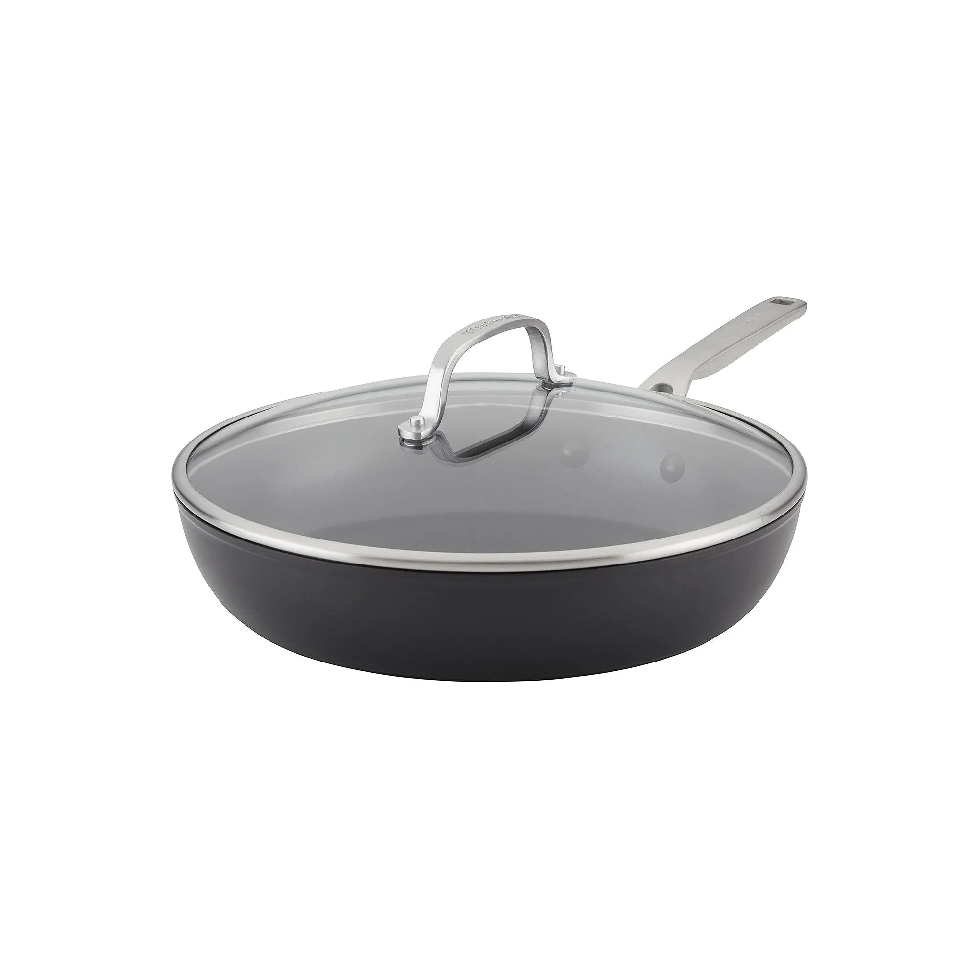 KitchenAid 80123 Hard-Anodized Induction 12.25" Nonstick Frying Pan with Lid