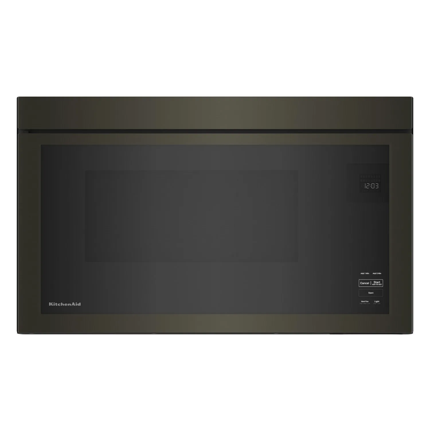 KitchenAid Black Stainless Over-the-Range Microwave (1.10 Cu Ft) - YKMMF330PBS