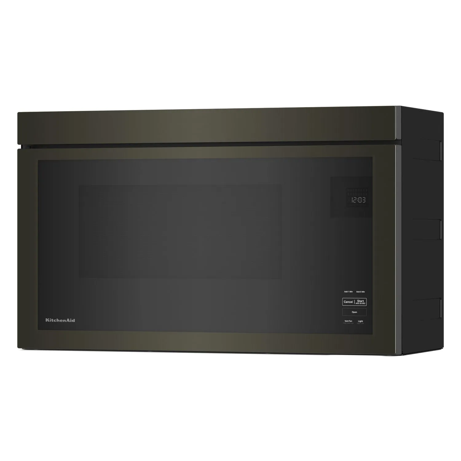 KitchenAid Black Stainless Over-the-Range Microwave (1.10 Cu Ft) - YKMMF330PBS
