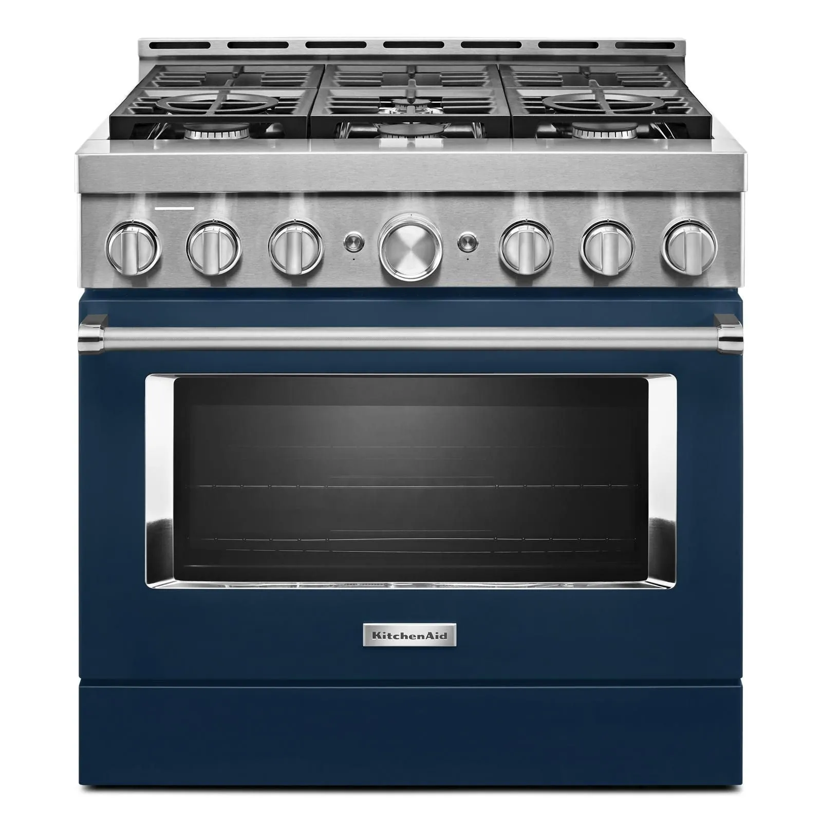 KitchenAid Ink Blue Smart Freestanding Gas Range (5.1 Cu. Ft.) - KFGC506JIB