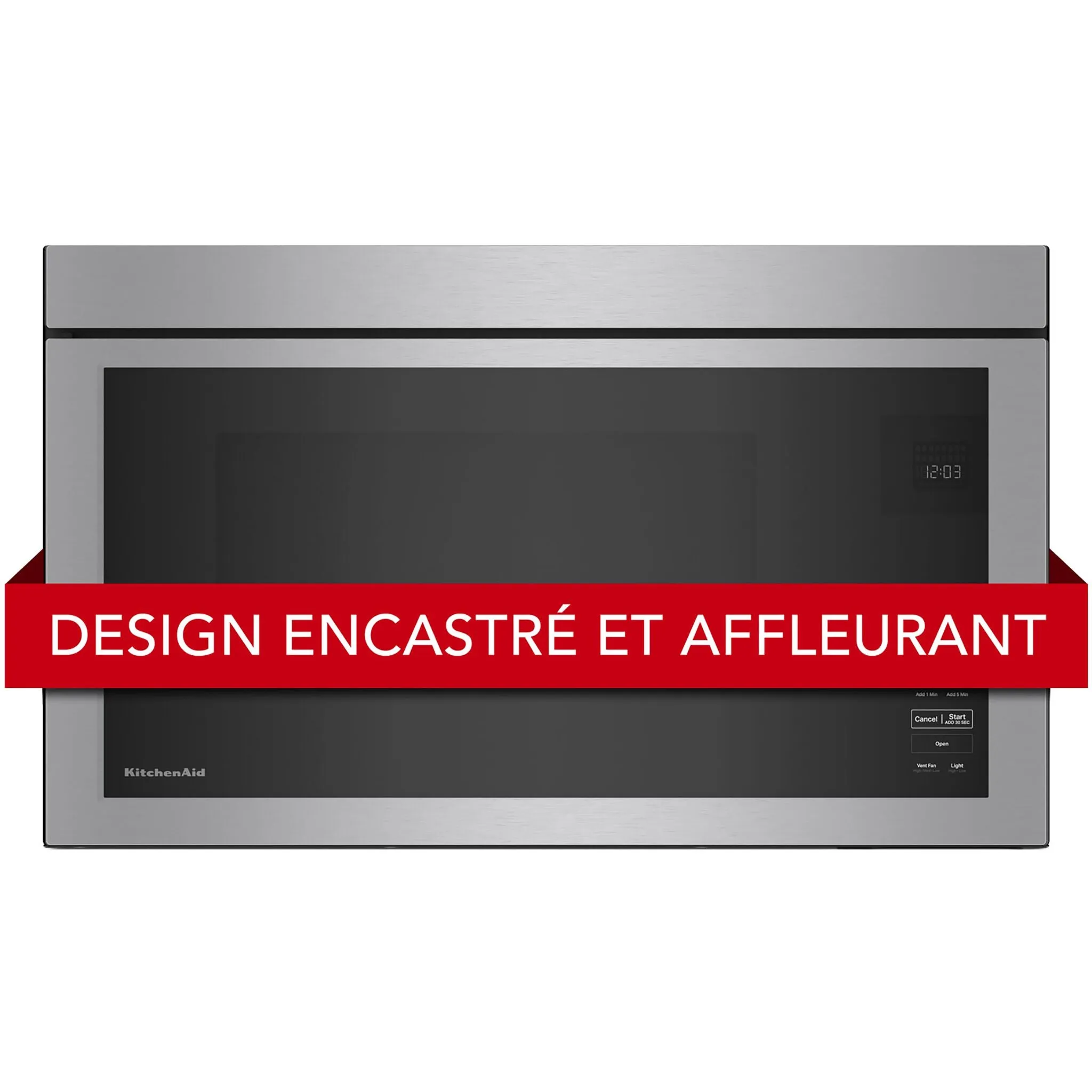 KitchenAid PrintShield Stainless Over-the-Range Microwave (1.10 Cu Ft) - YKMMF330PPS