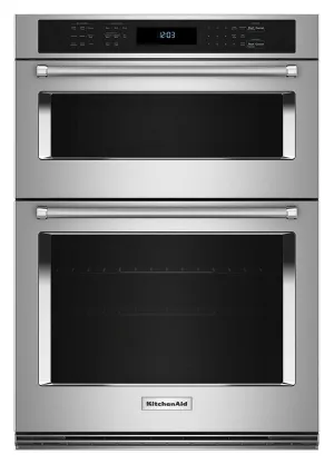 KitchenAid Stainless Steel 30" Wall Oven and Microwave Combination (5.0 Cu. Ft. / 1.4 Cu. Ft.) - KOEC530PSS