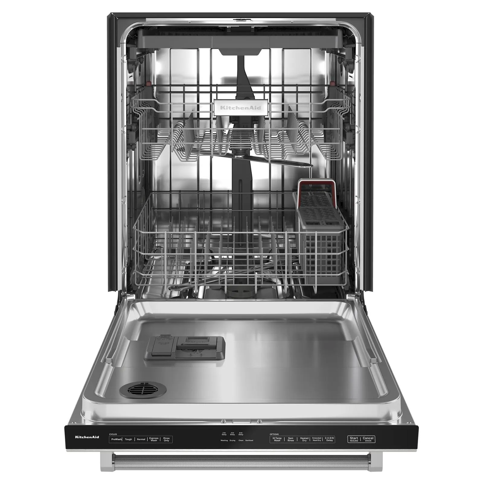 KitchenAid Stainless Steel Kitchen Package with French Door Refrigerator, Electric Range & Built-In Dishwasher