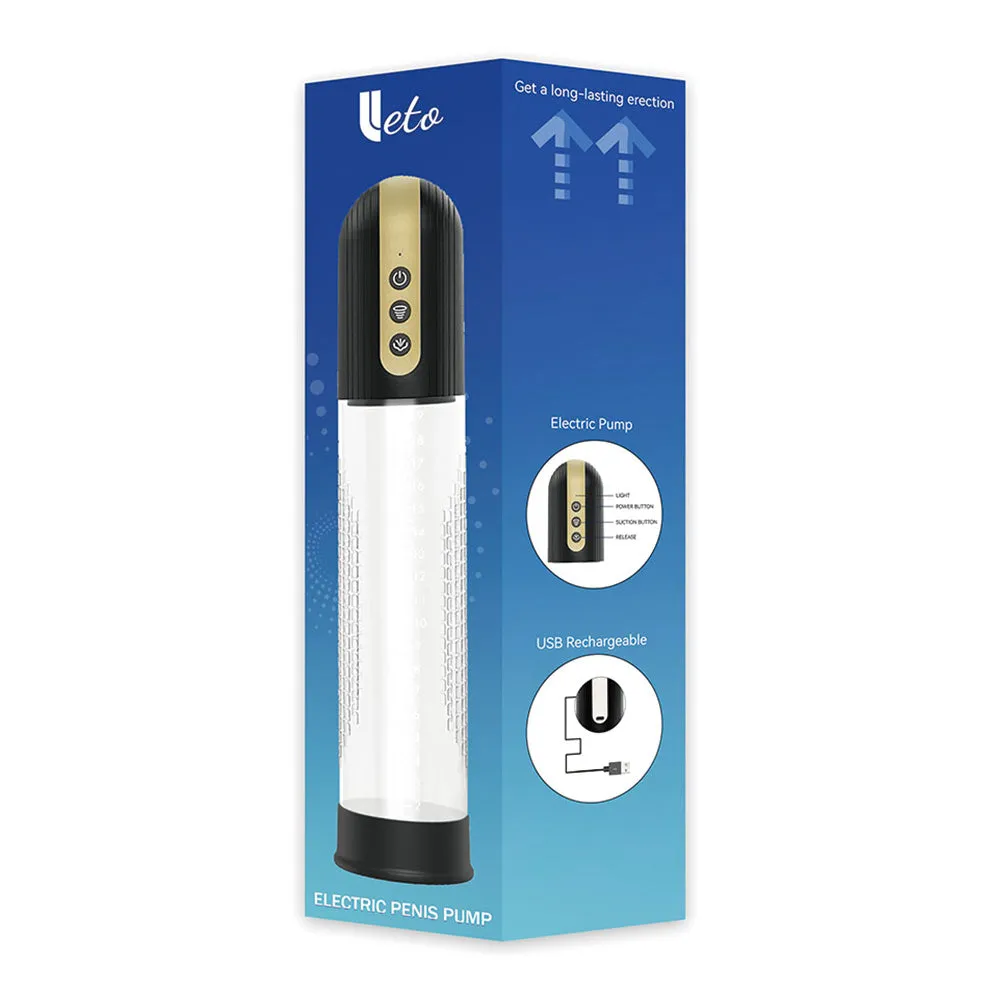 Leto Electric Vacuum Textured Penis Pump
