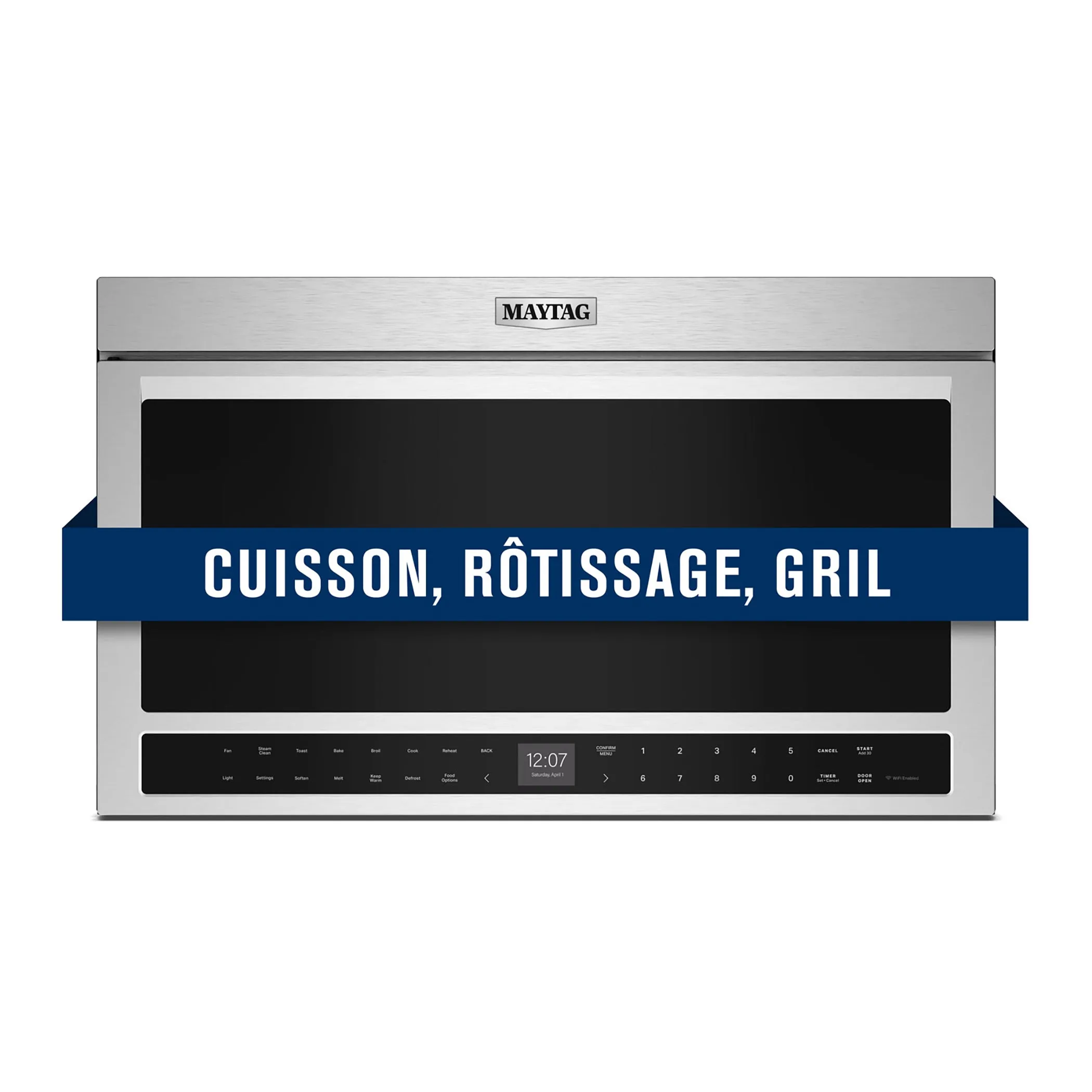 Maytag Fingerprint Resistant Stainless Steel Over-the-Range Microwave (1.1 Cu Ft) - YMMMF8030PZ