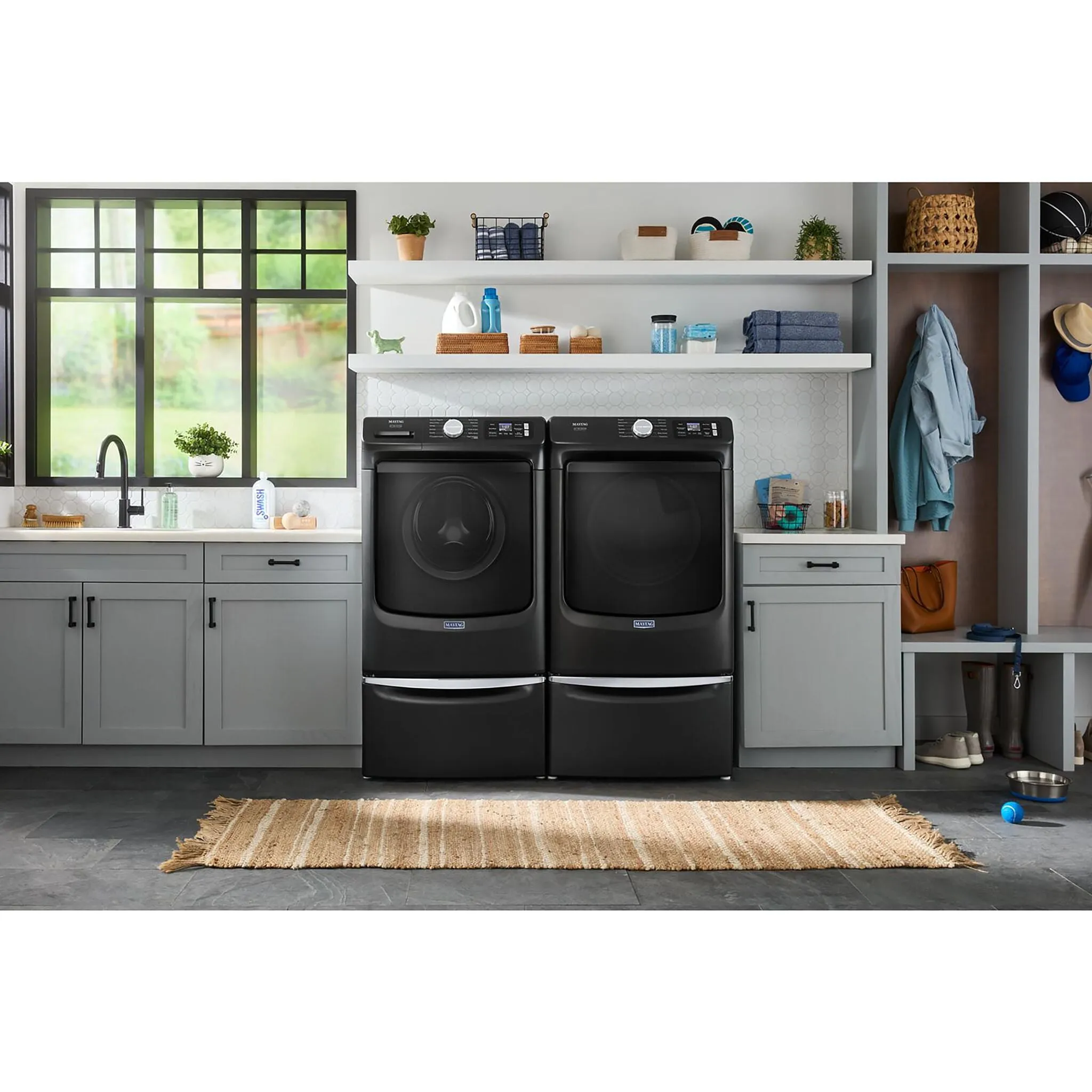 Maytag Volcano Black Electric Dryer with Pet Pro (7.4 Cu.Ft.) - YMED7020RU