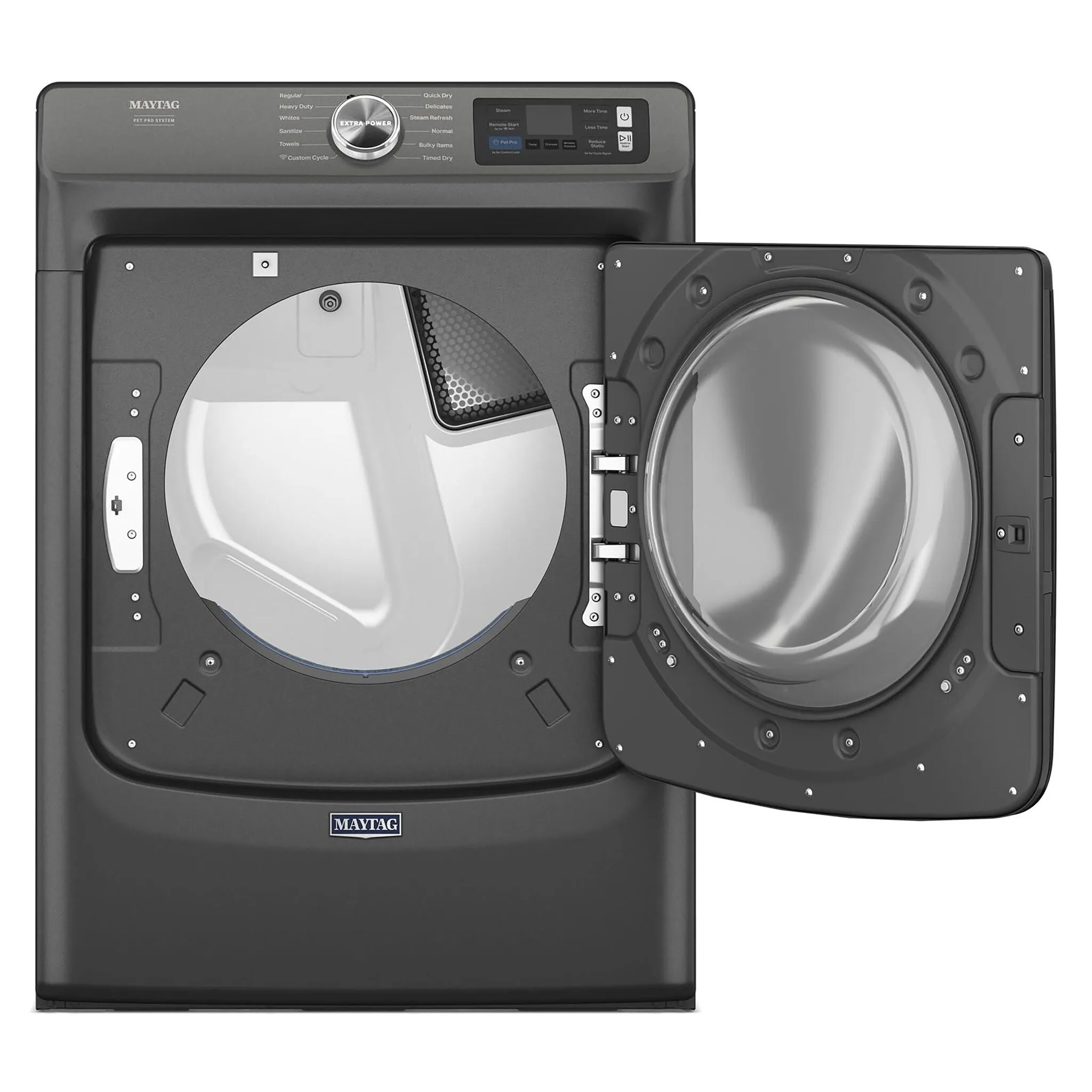 Maytag Volcano Black Electric Dryer with Pet Pro (7.4 Cu.Ft.) - YMED7020RU