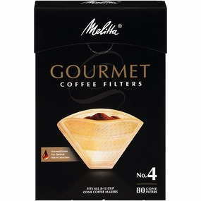 Melitta No. 4 Gourmet Filter Paper fits all 8-12 Cup Cone Coffeemakers that take #4 filters