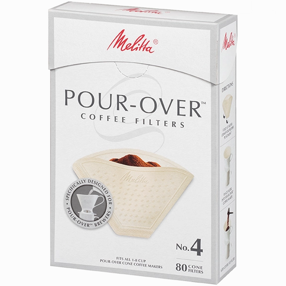 Melitta No. 4 Pour-Over Coffee Filters