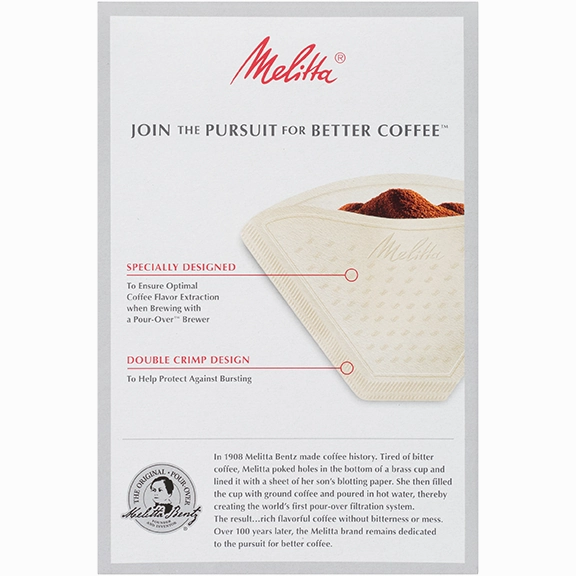 Melitta No. 4 Pour-Over Coffee Filters
