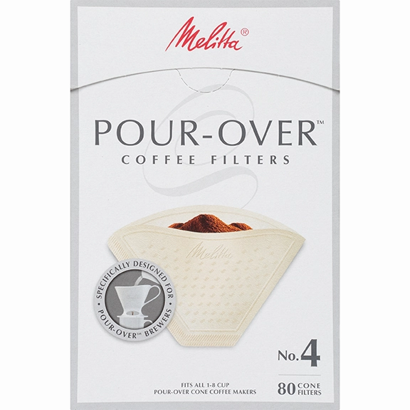 Melitta No. 4 Pour-Over Coffee Filters