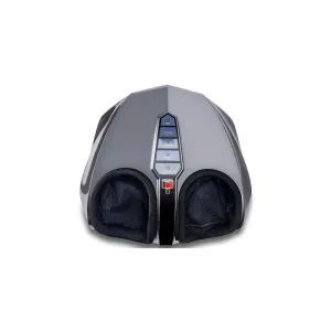 Miko RF-670-Charcoal-Grey Shiatsu Foot Massager Kneading/Rolling With Switchable Heat And Pressure Settings - Includes 2 Remotes, Charcoal Grey