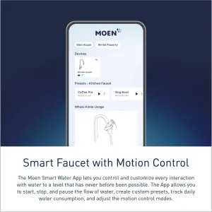 Moen S75005EV2 Nio 1.5 GPM Single Hole Pull Down Smart Kitchen Faucet - Spot Resist Stainless