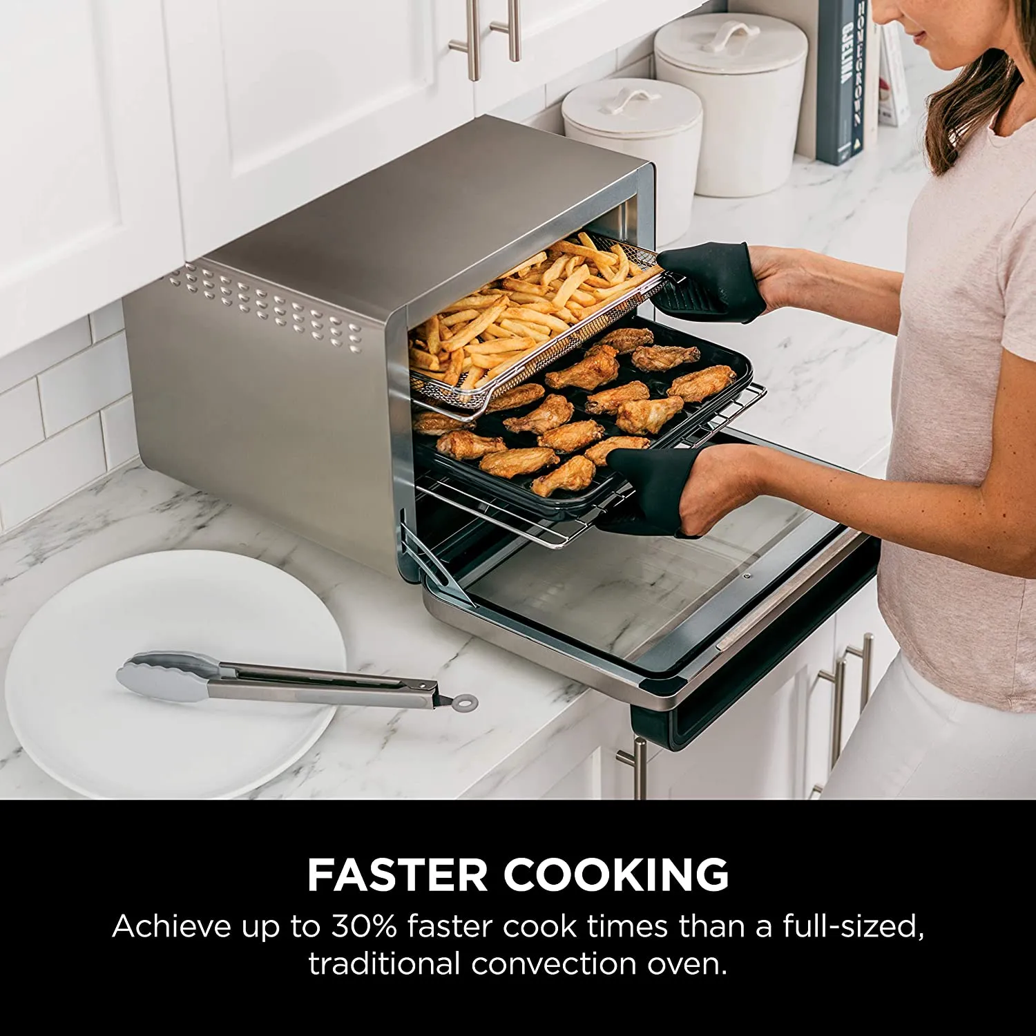 Ninja DT201 Foodi Pro Air Fry Oven 10-in-1 XL Convection Toaster Oven