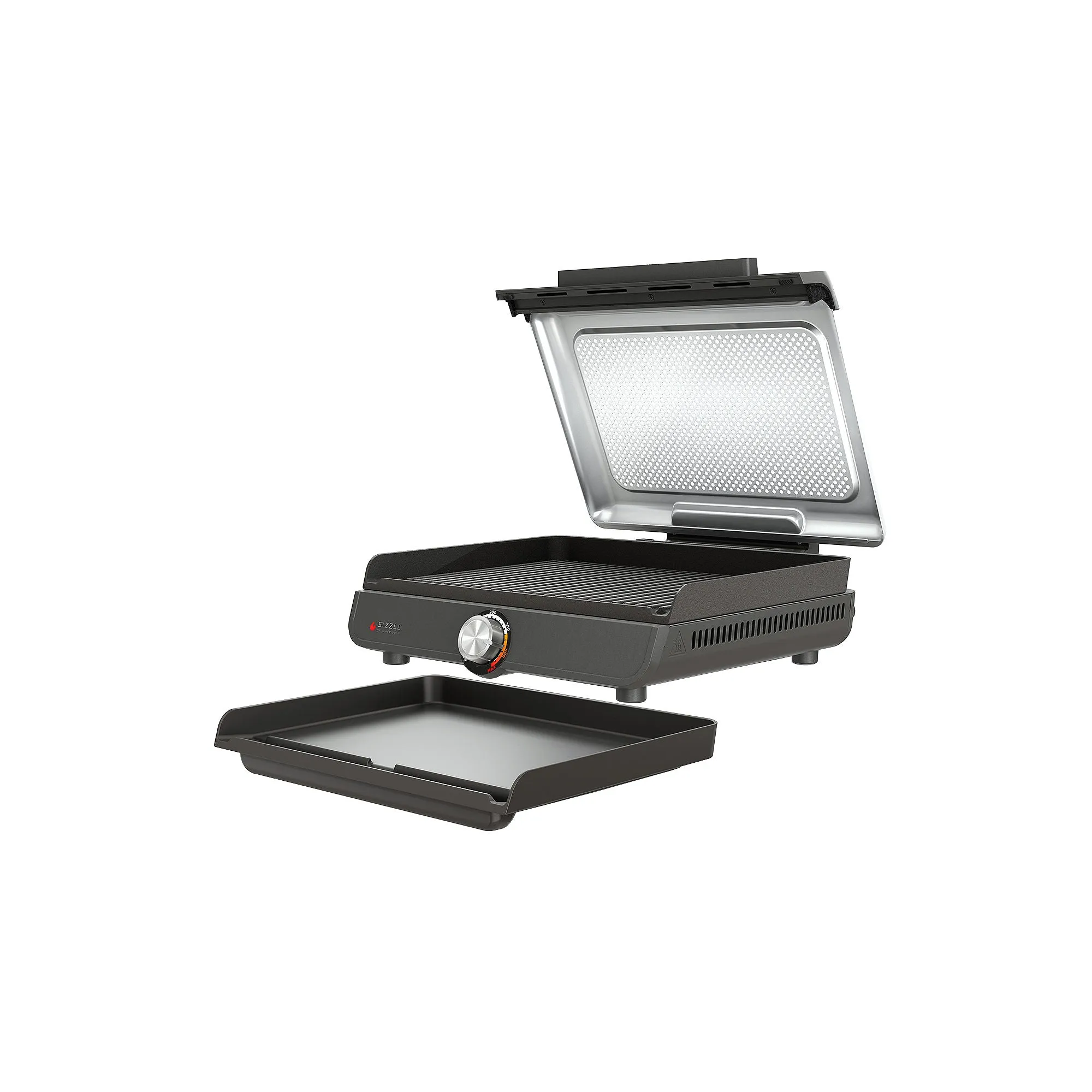 Ninja Sizzle Electric Indoor Grill   Griddle GR101 - GRAY ONE SIZE
