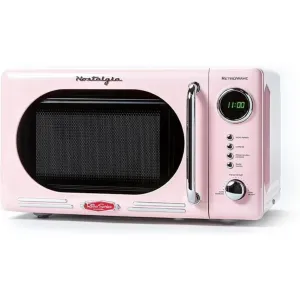 Nostalgia 121488 Retro 0.7 Cu. ft. 700-Watt Countertop Microwave Oven, Pink