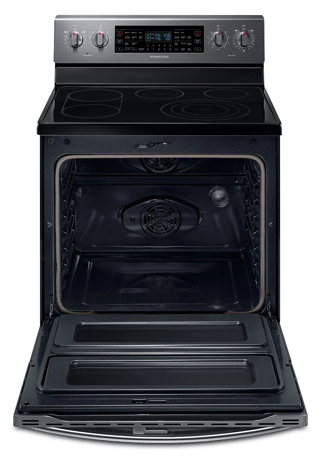 Samsung Black Stainless Steel Freestanding Electric Convection Range (5.9 Cu. Ft.) - NE59J7850WG/AC