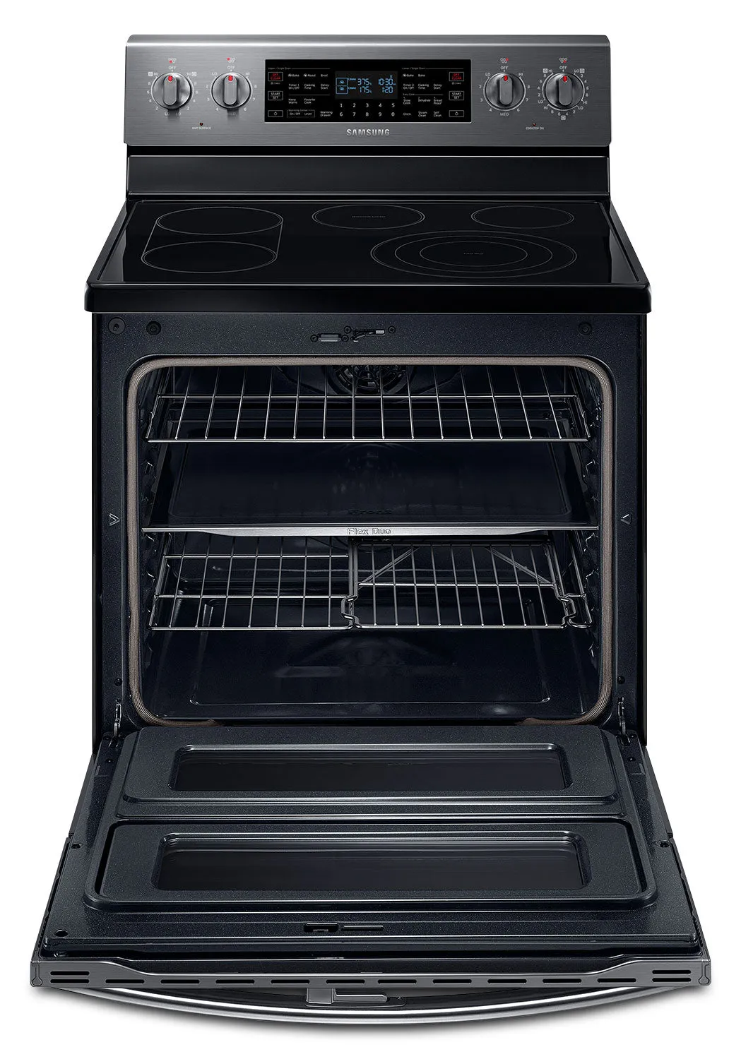 Samsung Black Stainless Steel Freestanding Electric Convection Range (5.9 Cu. Ft.) - NE59J7850WG/AC