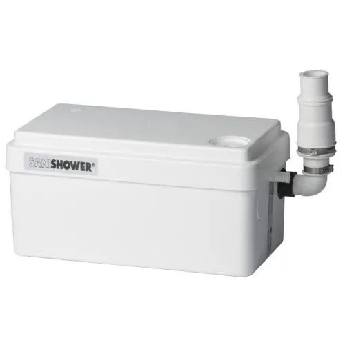 Saniflo 010 SANISHOWER Light Duty Gray Water Pump, White