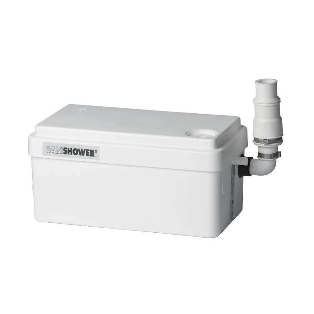 Saniflo 010 SANISHOWER Light Duty Gray Water Pump, White