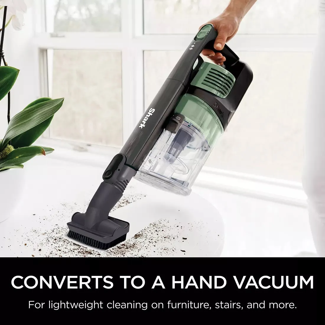 Shark UZ155 Pet Cordless Stick Vacuum with PowerFins and Self-Cleaning Brush Roll
