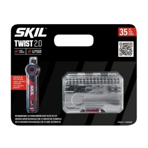 Skil SD5619-03 4V Rechargeable Screwdriver with 35-Piece Bit Kit