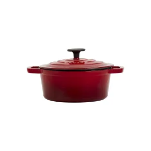Smith & Clark Cast Iron 3-Qt. Dutch Oven - RED ONE SIZE